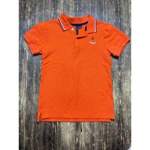 Boy Persimmon EMBROIDERED PIQUE POLO by Janie & Jack size 8